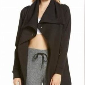 Zella Black Asymmetrical wrap jacket Xs